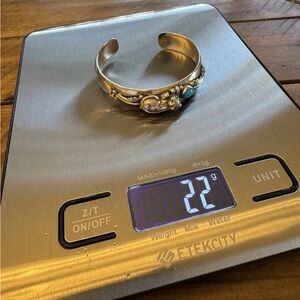 Elegant Silver and Turquoise Bracelet